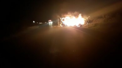Photo of Vídeo mostra caminhão em chamas após o acidente da BR-116