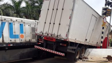 Photo of Vídeo mostra momento exato de acidente entre caminhão e trem em Brumado; confira!