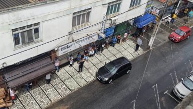 Photo of Conquistenses formam longa fila para comprar ovos de chocolate neste sábado