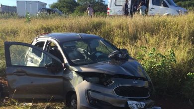 Photo of Carro capota e quatro pessoas ficam feridas em acidente próximo a Brumado