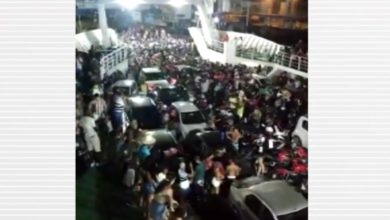 Photo of Passageiros fazem festa paredão com carros dentro de ferry boat na Bahia