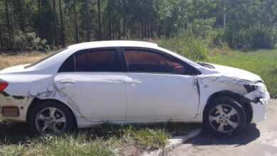 Photo of Carro com placa de Conquista se envolve em acidente com carreta no posto fiscal na BR-116