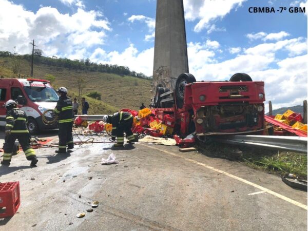Photo of Conquista: Polícia divulga novas informações sobre acidente com caminhão de cerveja; quatro pessoas ficaram feridas