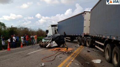Photo of Conquista: Quatro pessoas morrem após grave acidente entre carro e carreta na BR-116