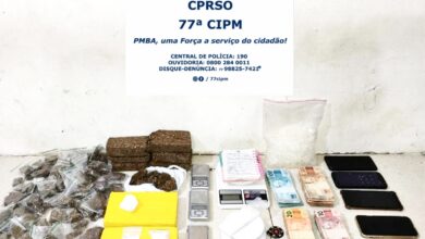 Photo of Conquista: Polícia apreende grande quantidade de drogas e quase R$ 8 mil; três pessoas foram presas