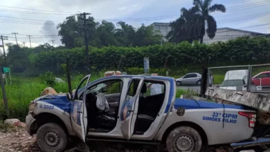 Photo of Policiais ficam feridos após viatura bater em muro durante perseguição policial na Bahia; um suspeito morreu baleado