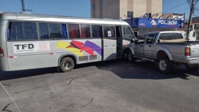 Photo of Micro-ônibus da Secretaria de Saúde de Brumado se envolve em acidente em Conquista