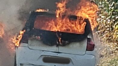 Photo of Susto na estrada: Vídeo mostra carro pegando fogo próximo a Serra do Marçal