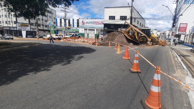 Photo of Conquista: Interdição no centro da cidade