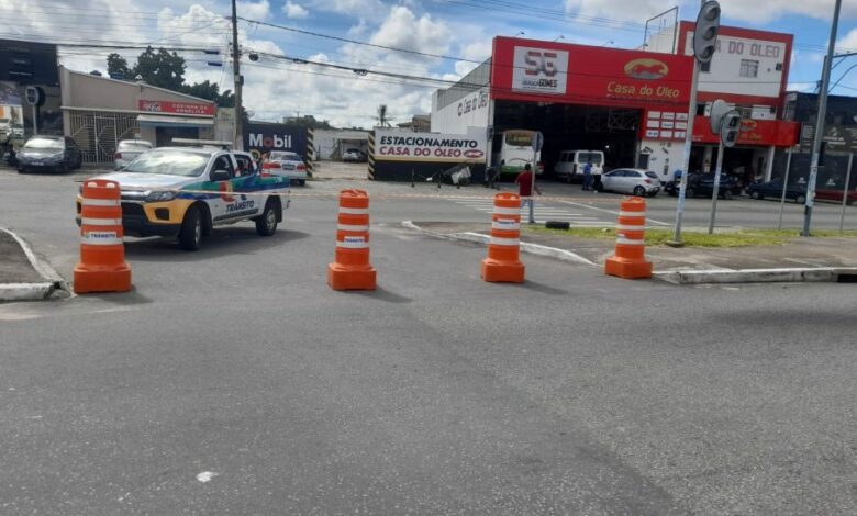 Photo of Conquista: Após estragos provocados pela chuva, Simtrans bloqueia trechos em ruas da cidade