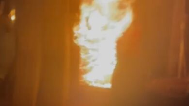 Photo of Vídeo: Fogo e homem ferido na região